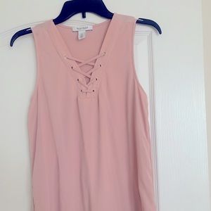 Soft pink White House black market xs Top